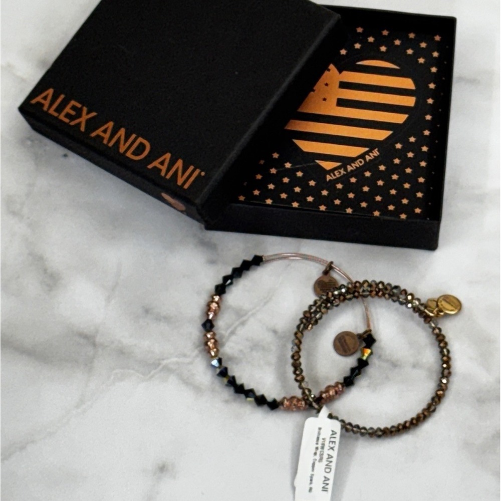 Alex and Ani Bracelet Energy Technology Copper Bangle Set Bracelets New NWT